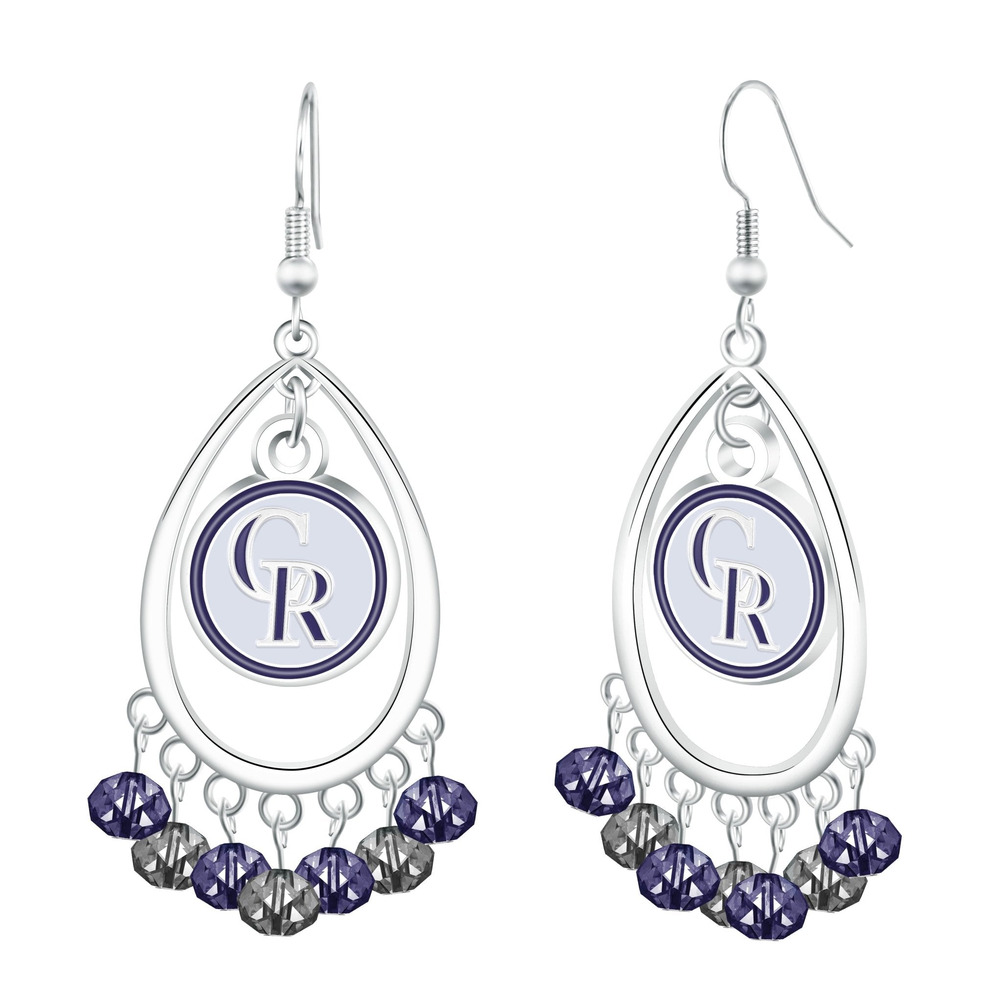 Gamedays Gear MLB Beaded Teardrop Earrings E037 - 2009