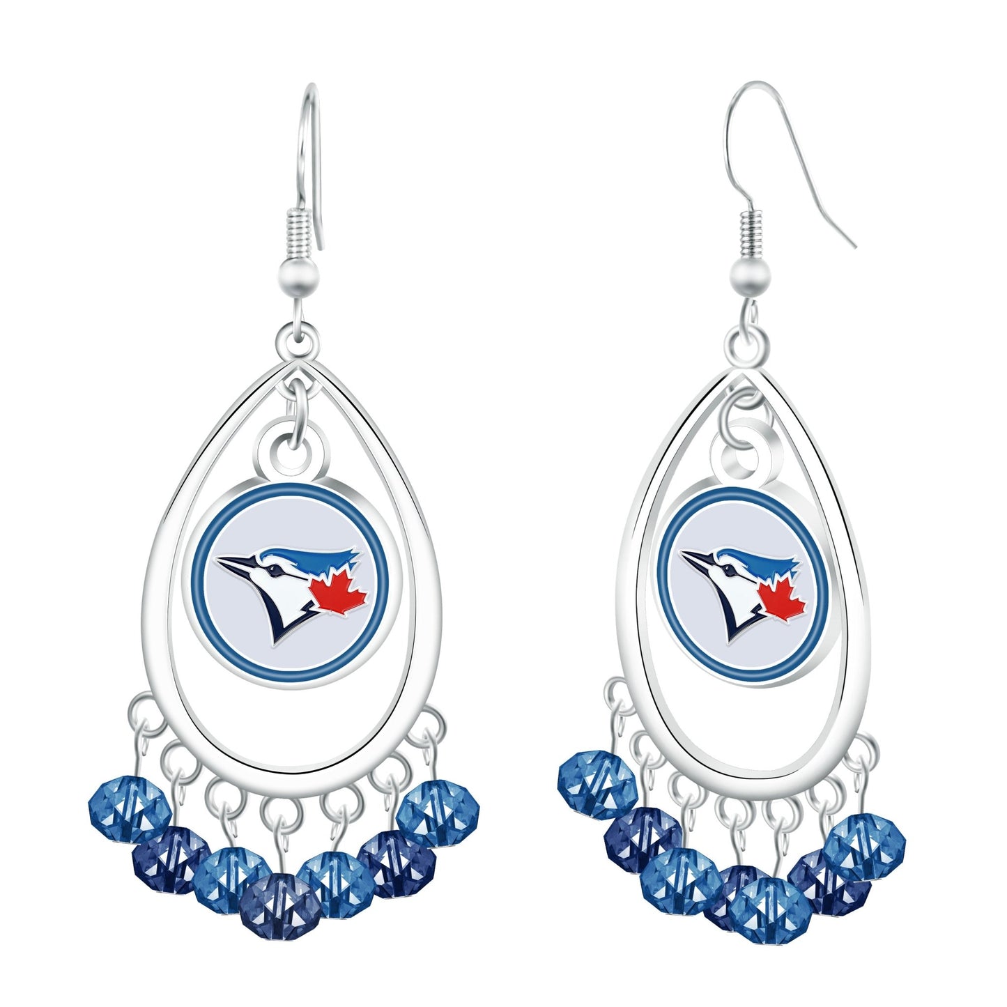 MLB Beaded Teardrop Earrings - Gamedays Gear - Toronto Blue Jays