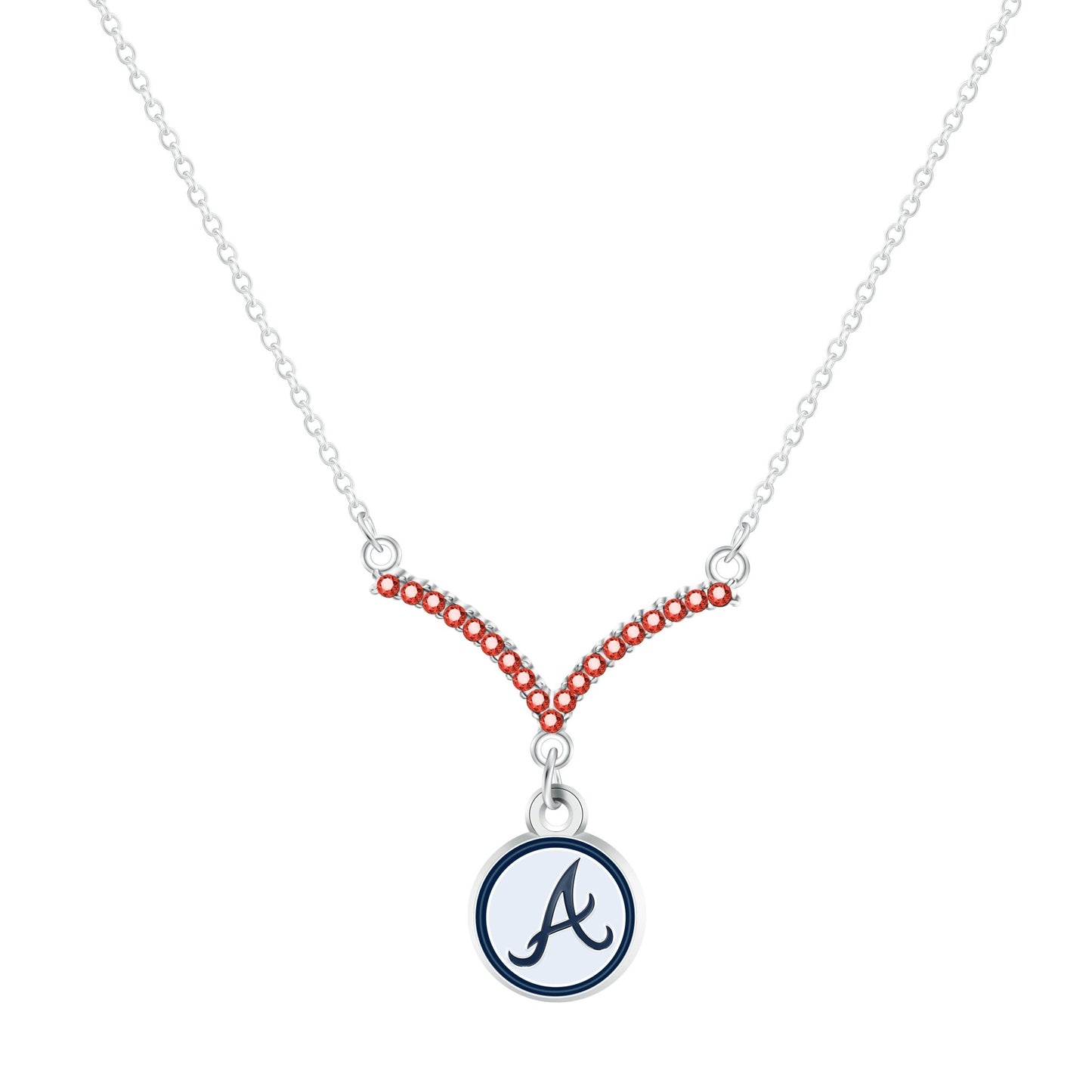 MLB Chevron V Necklace - Gamedays Gear - Atlanta Braves