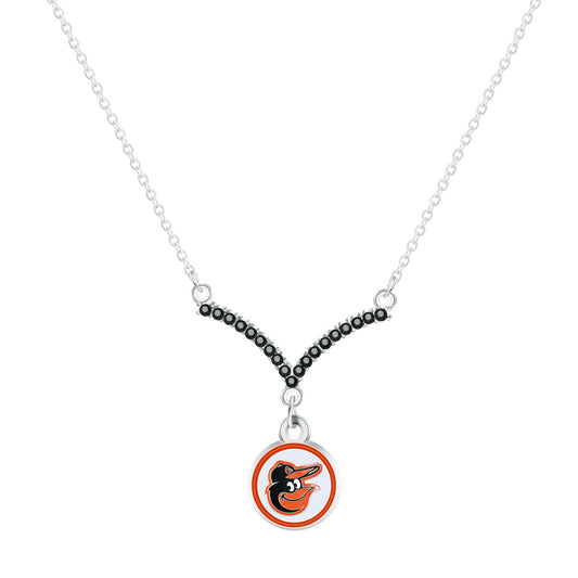 MLB Chevron V Necklace - Gamedays Gear - Los Angeles Dodgers