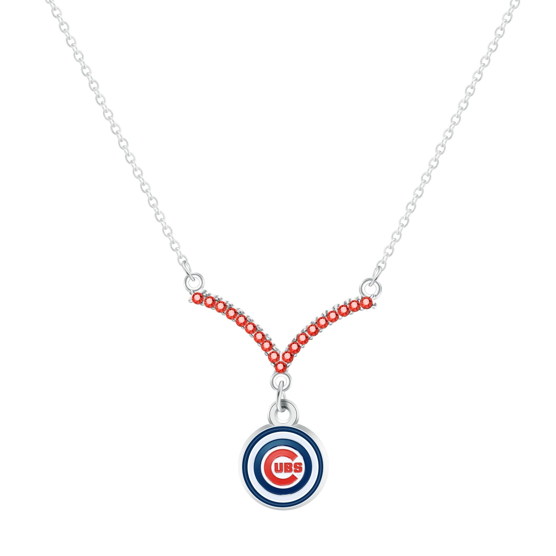 MLB Chevron V Necklace - Gamedays Gear - Chicago Cubs