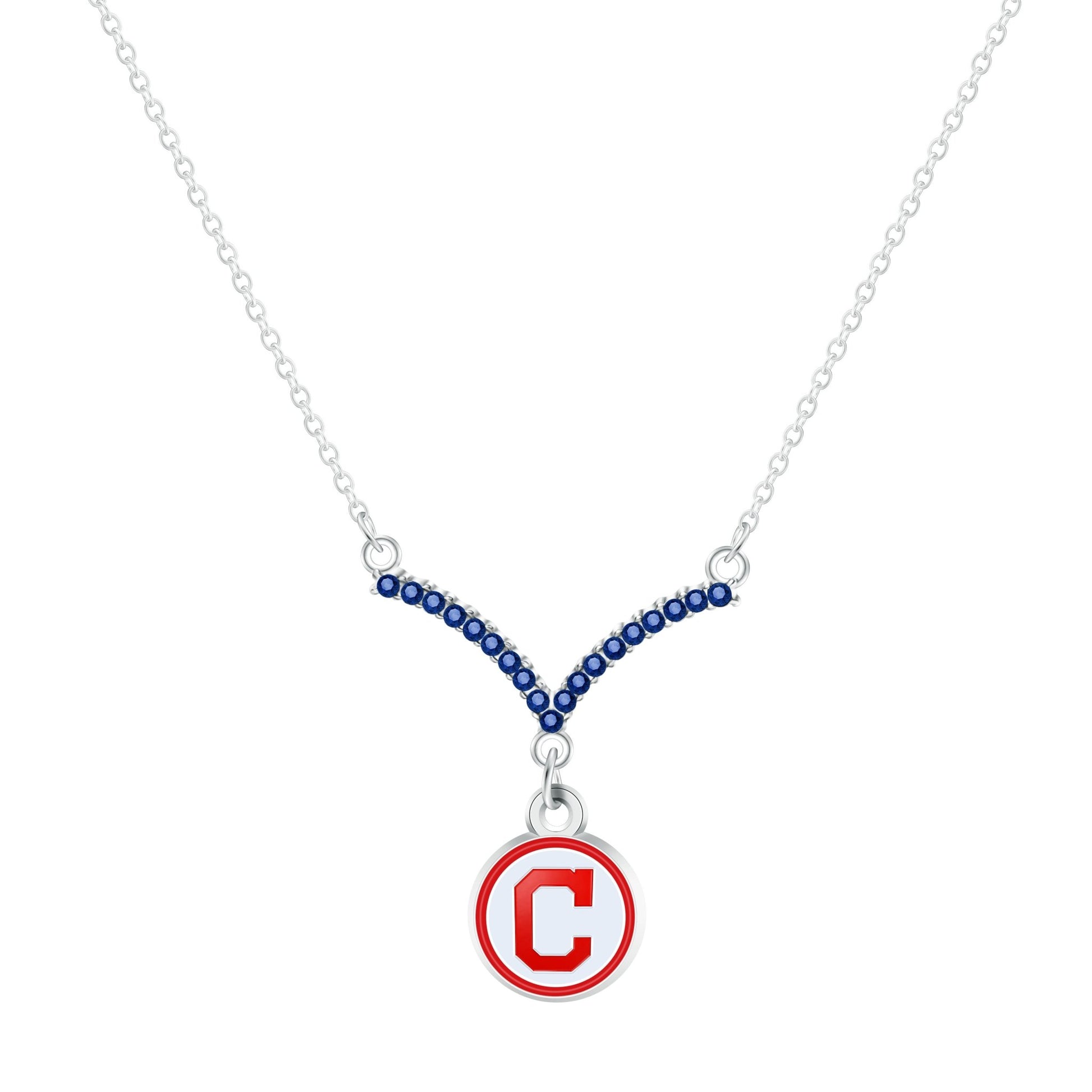 MLB Chevron V Necklace - Gamedays Gear - Cleveland Guardians