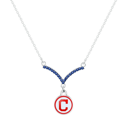 MLB Chevron V Necklace - Gamedays Gear - Los Angeles Dodgers