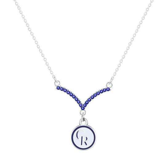 MLB Chevron V Necklace - Gamedays Gear - Los Angeles Dodgers