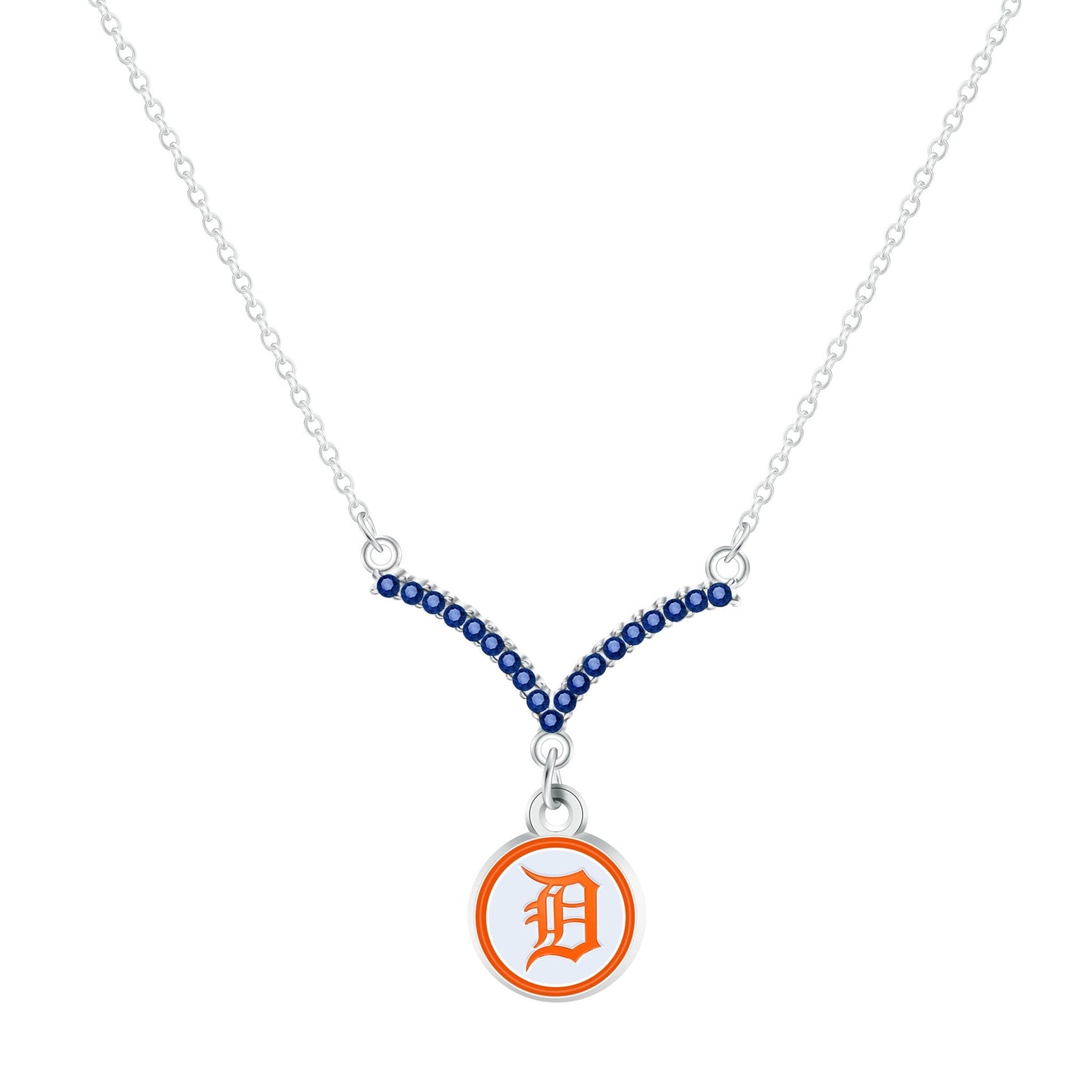 MLB Chevron V Necklace - Gamedays Gear - Detroit Tigers