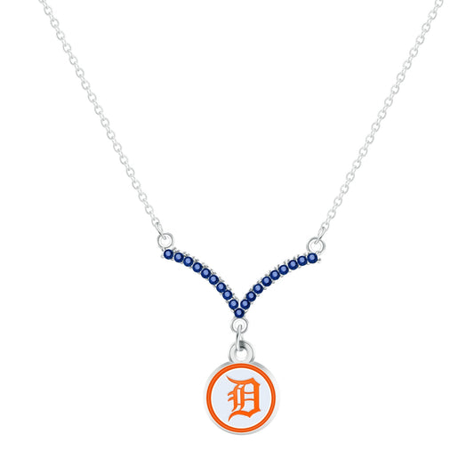 MLB Chevron V Necklace - Gamedays Gear - Los Angeles Dodgers