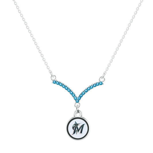 MLB Chevron V Necklace - Gamedays Gear - Los Angeles Dodgers