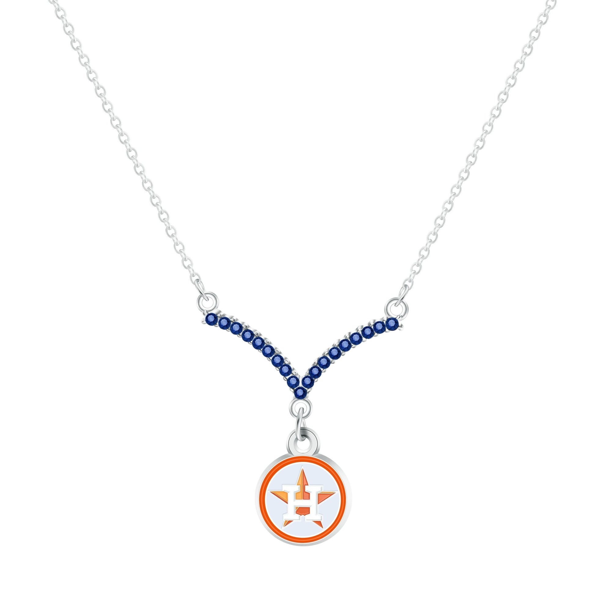 MLB Chevron V Necklace - Gamedays Gear - Houston Astros