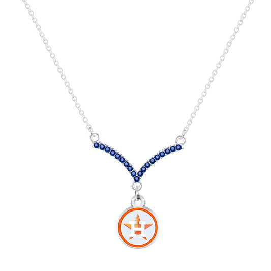 MLB Chevron V Necklace - Gamedays Gear - Los Angeles Dodgers