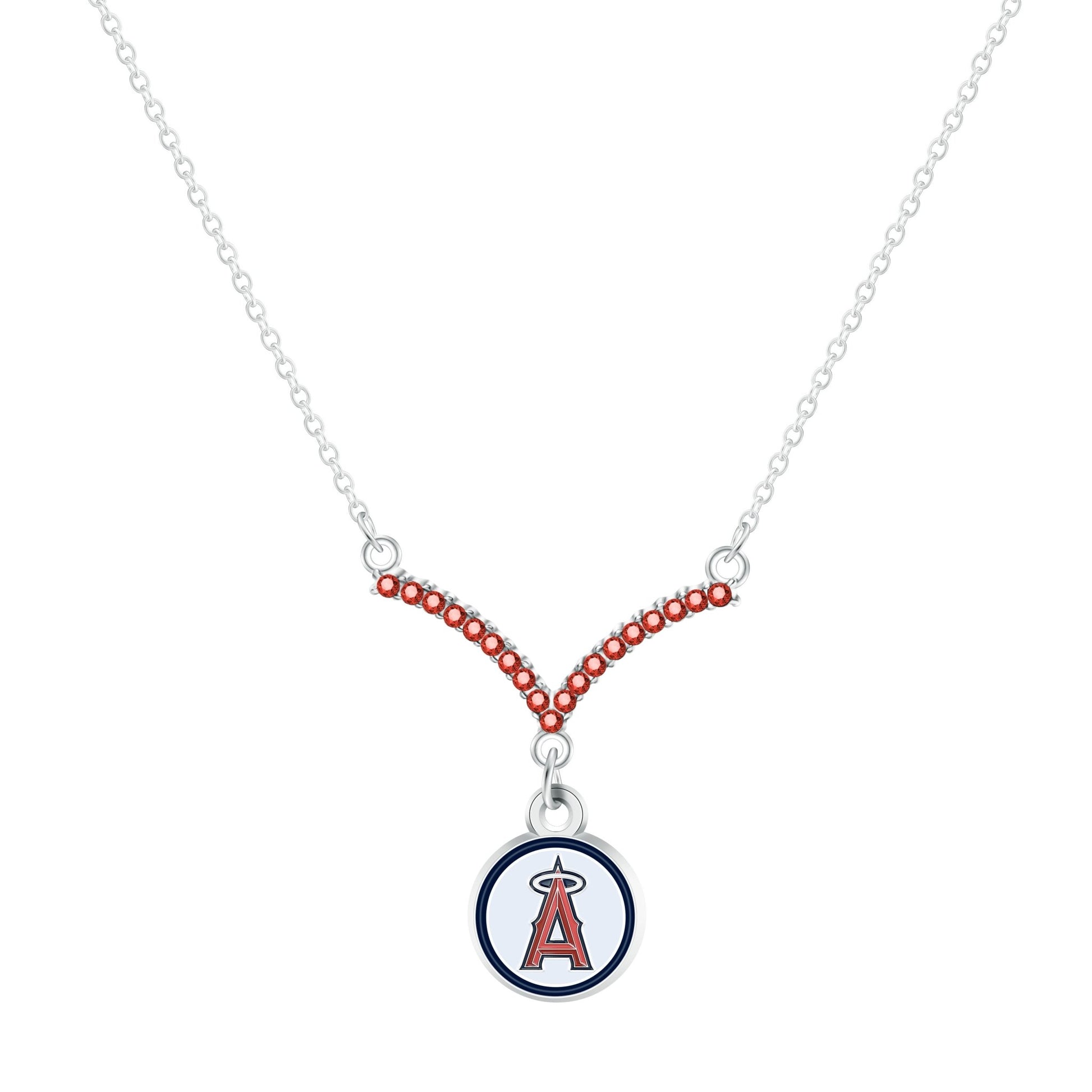 MLB Chevron V Necklace - Gamedays Gear - Los Angeles Angels