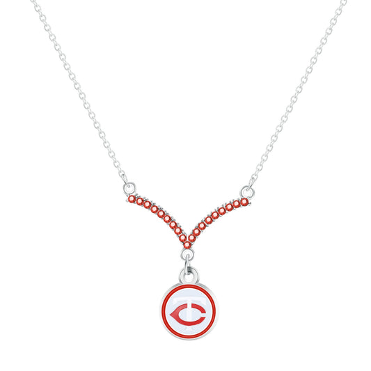 MLB Chevron V Necklace - Gamedays Gear - Los Angeles Dodgers