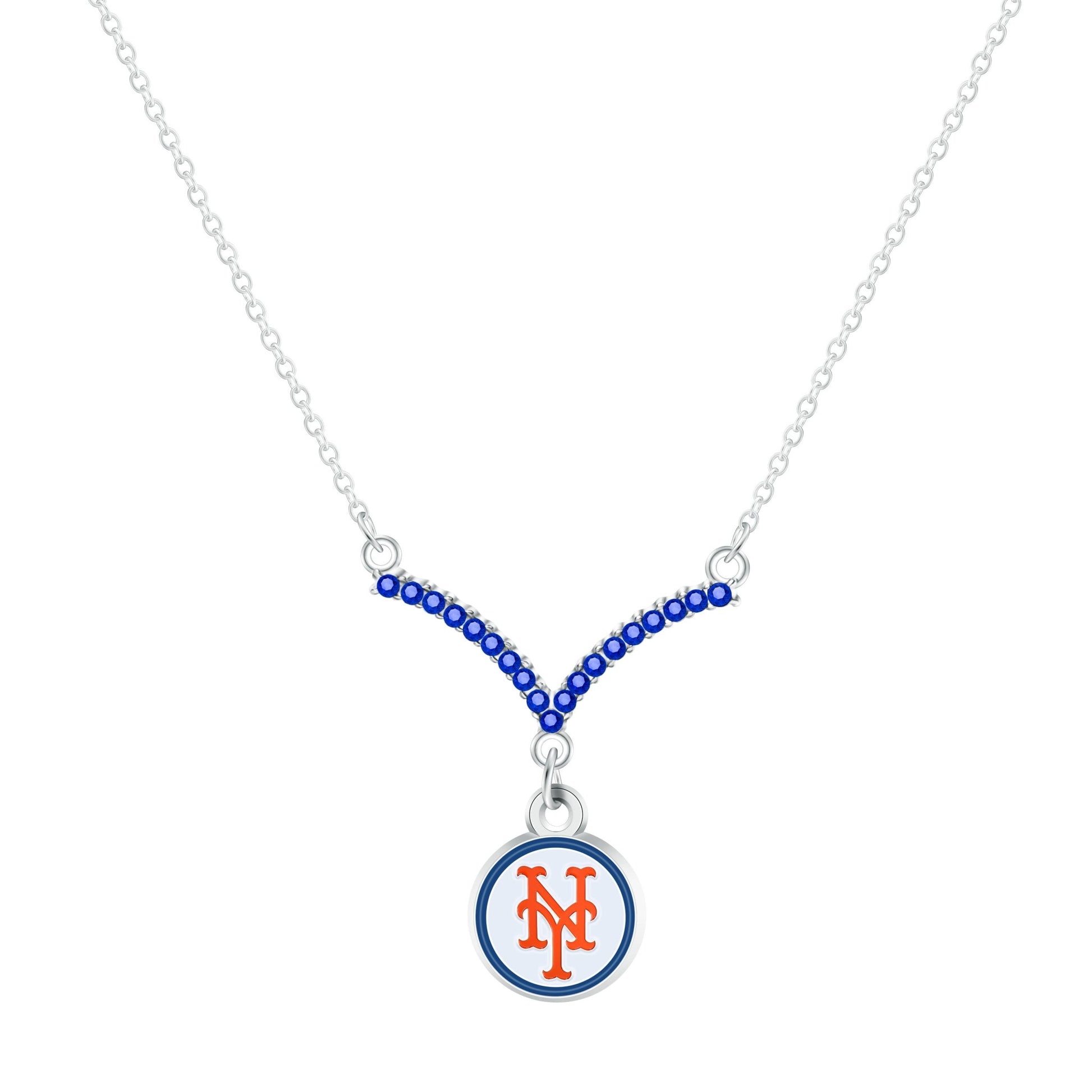 MLB Chevron V Necklace - Gamedays Gear - New York Mets