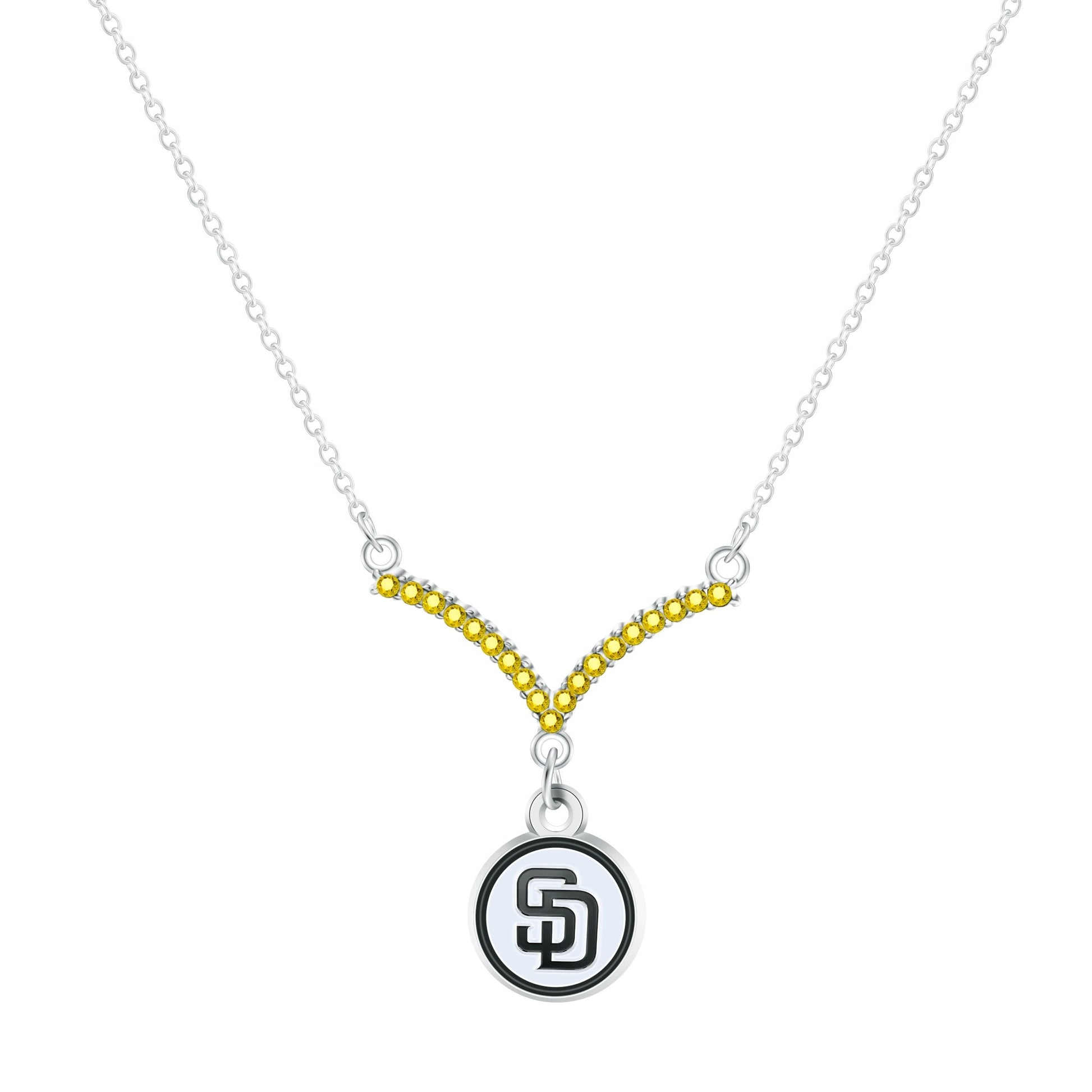 MLB Chevron V Necklace - Gamedays Gear - San Diego Padres