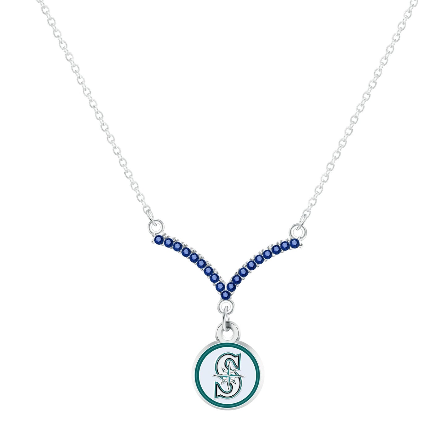 MLB Chevron V Necklace - Gamedays Gear - Seattle Mariners