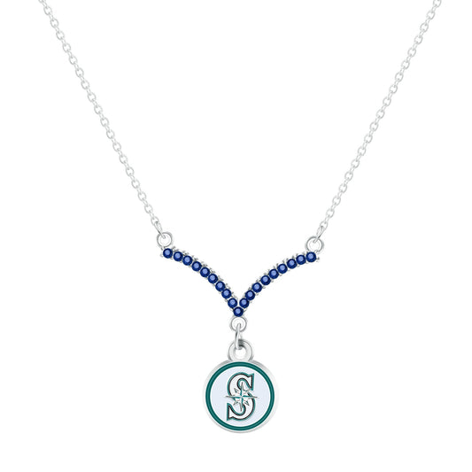 MLB Chevron V Necklace - Gamedays Gear - Los Angeles Dodgers