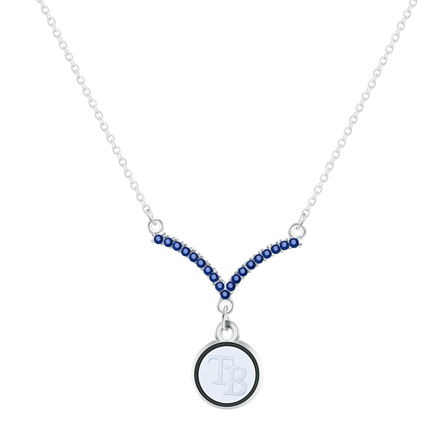 MLB Chevron V Necklace - Gamedays Gear - Tampa Bay Rays