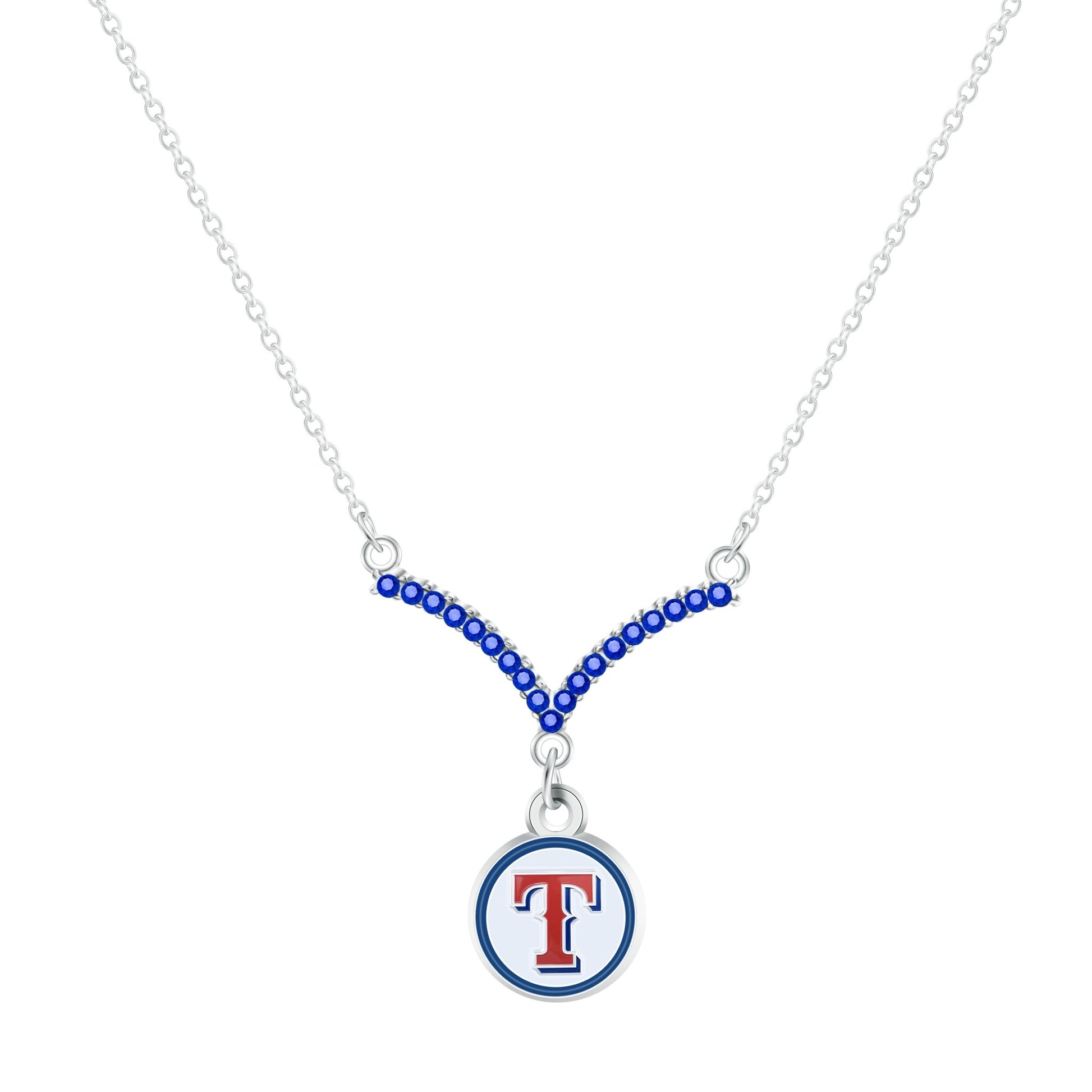 MLB Chevron V Necklace - Gamedays Gear - Texas Rangers