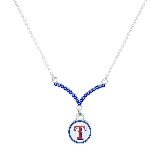 MLB Chevron V Necklace - Gamedays Gear - Los Angeles Dodgers