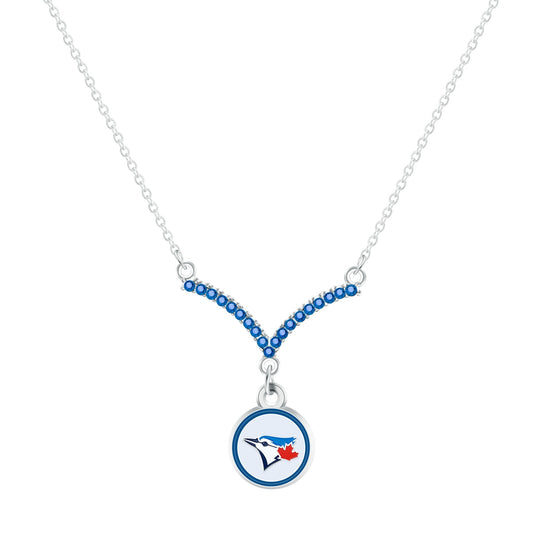 MLB Chevron V Necklace - Gamedays Gear - Los Angeles Dodgers