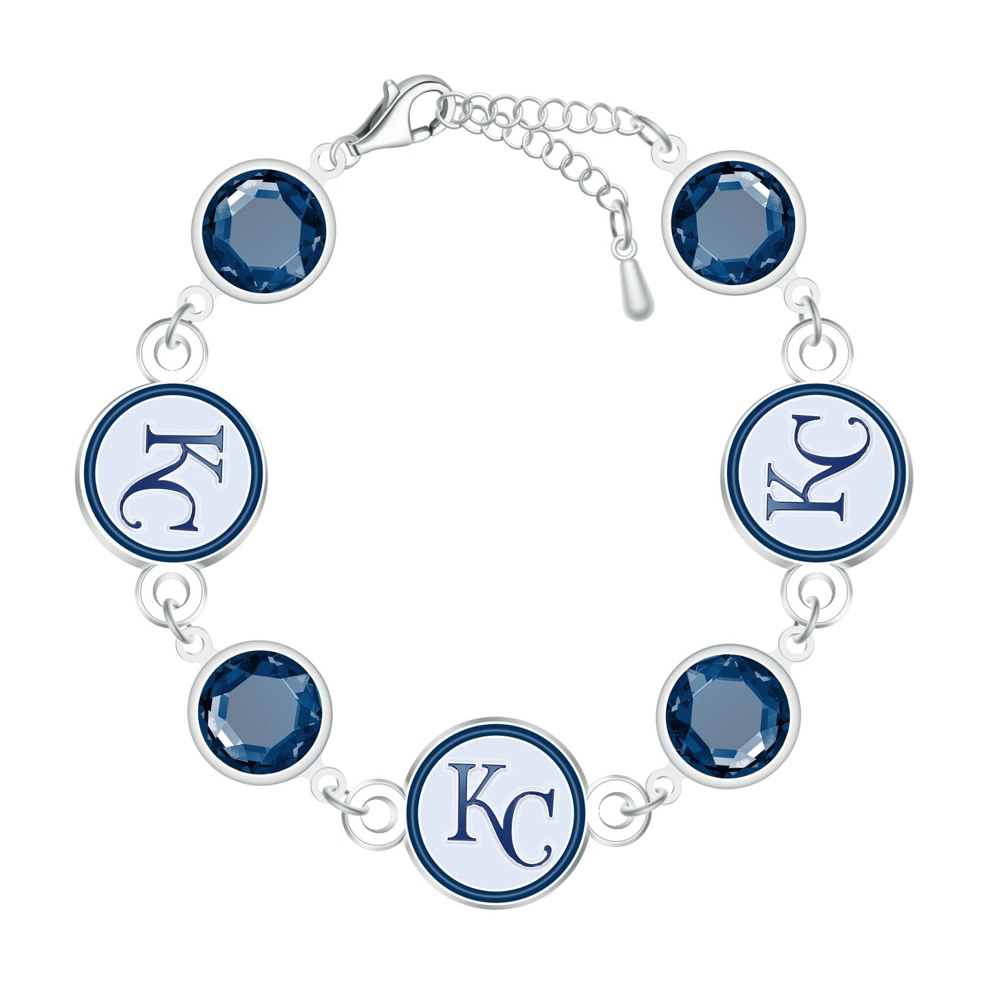 MLB Disc Beaded Bangle Bracelet - Gamedays Gear - Kansas City Royals