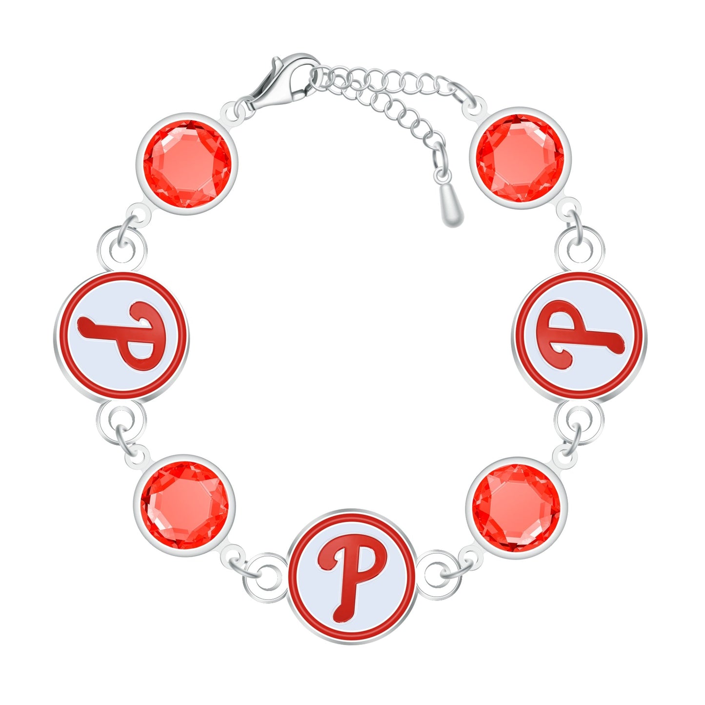 MLB Disc Beaded Bangle Bracelet - Gamedays Gear - Philadelphia Phillies