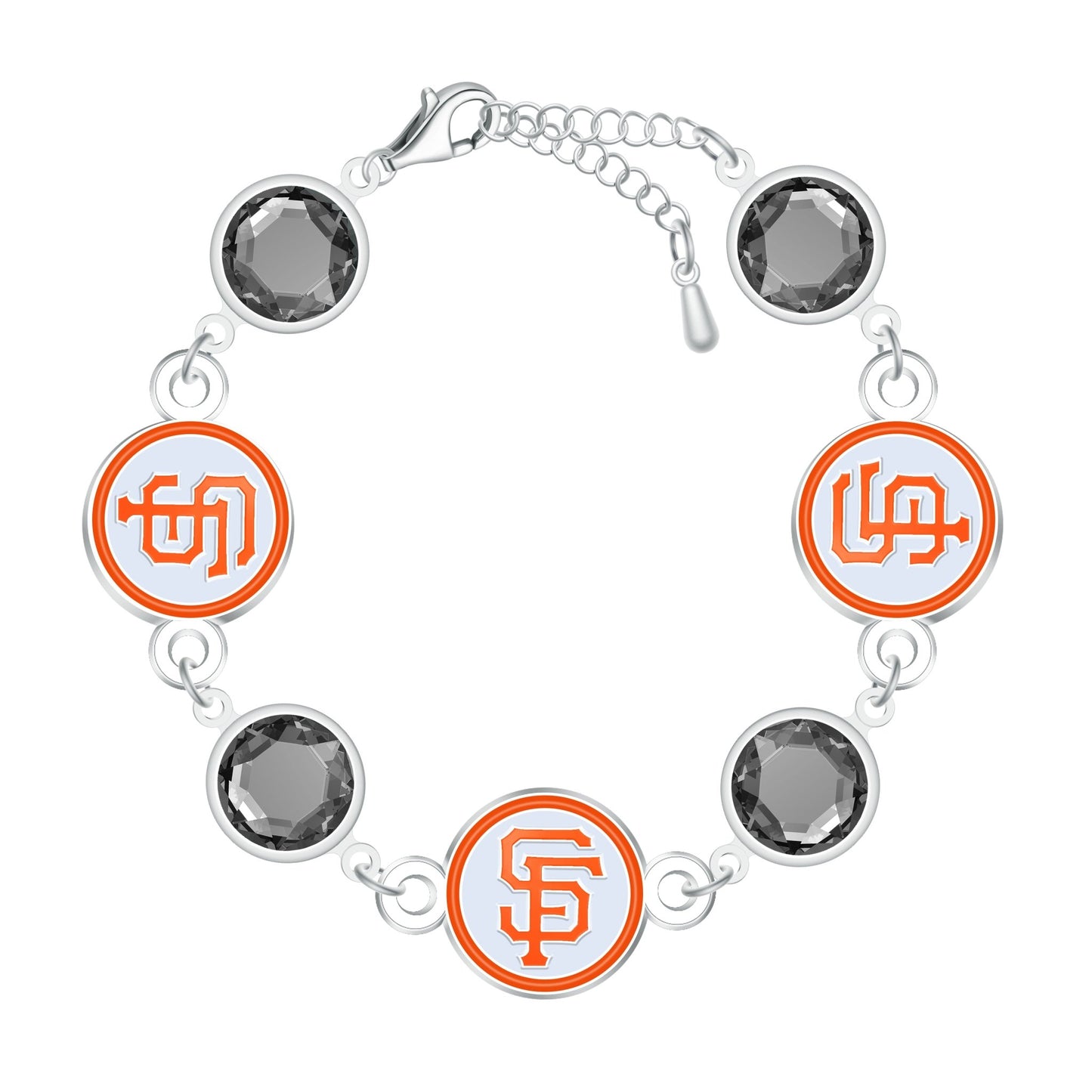 MLB Disc Beaded Bangle Bracelet - Gamedays Gear - San Francisco Giants