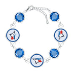 Gamedays Gear MLB Disc Beaded Bangle Bracelet B024 - 2029