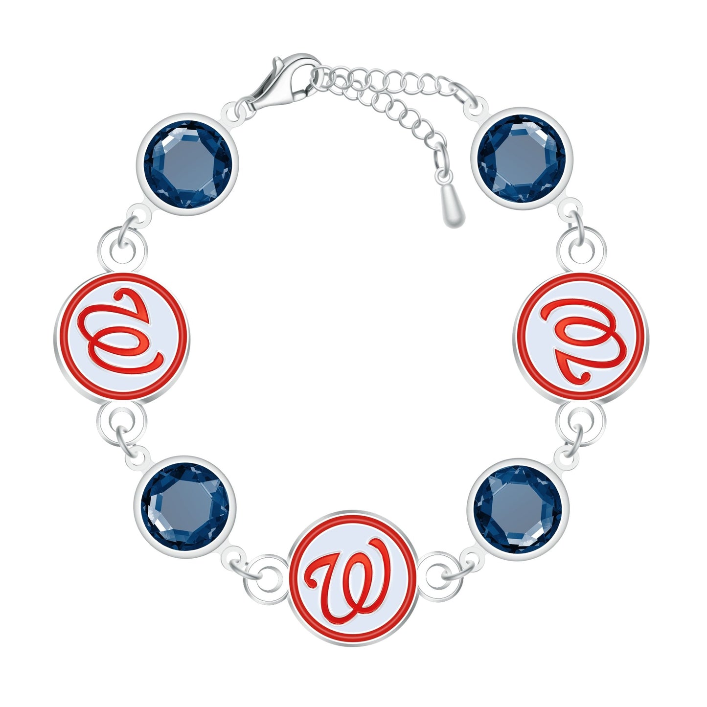 MLB Disc Beaded Bangle Bracelet - Gamedays Gear - Washington Nationals