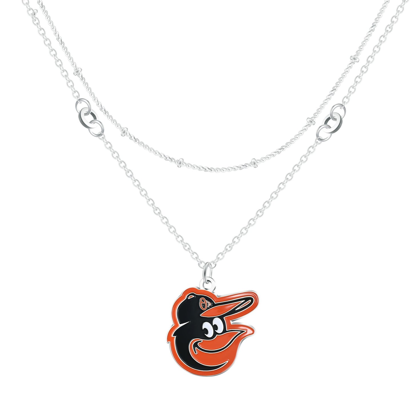 MLB Double Strand Necklace - Gamedays Gear - Baltimore Orioles