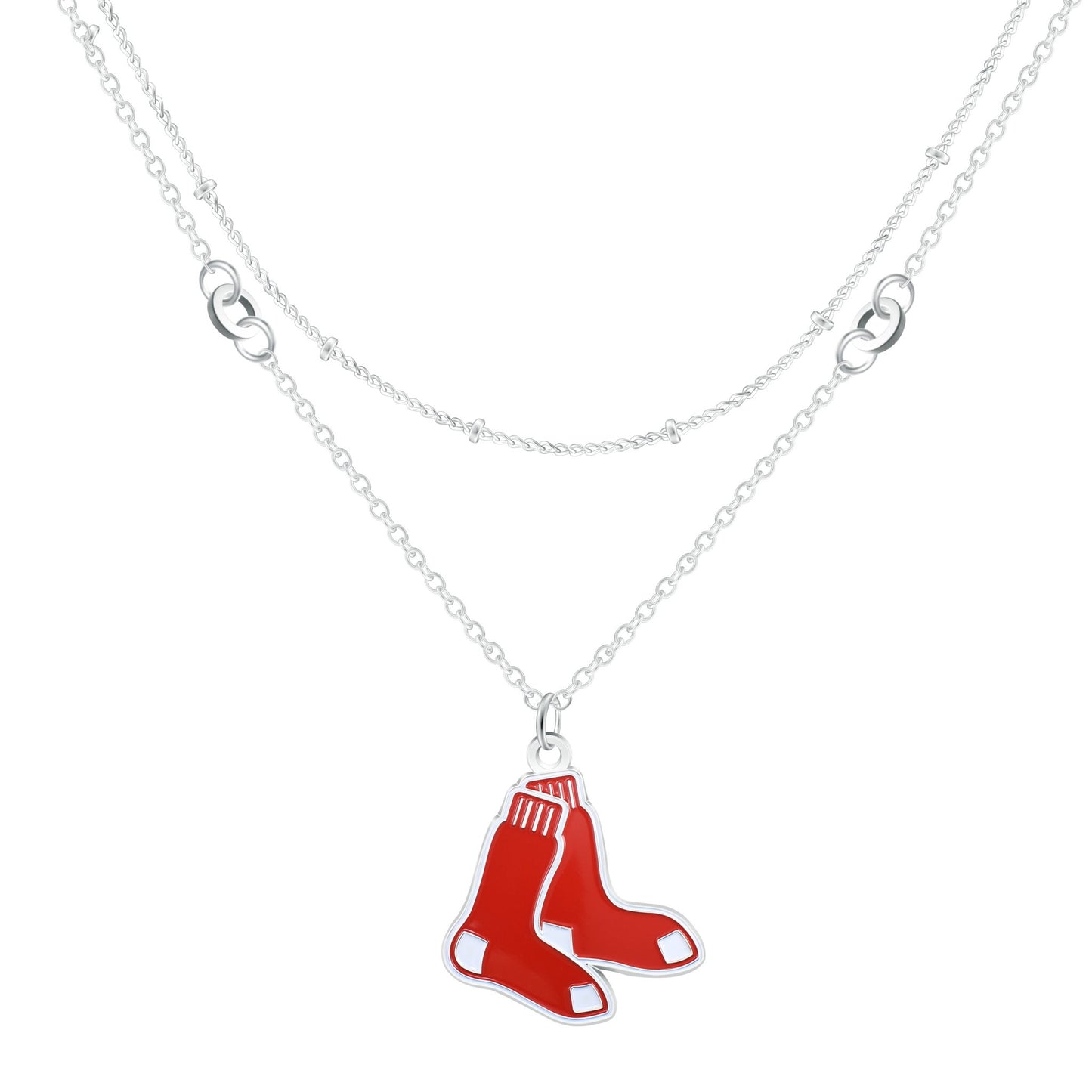 MLB Double Strand Necklace - Gamedays Gear - Boston Red Sox