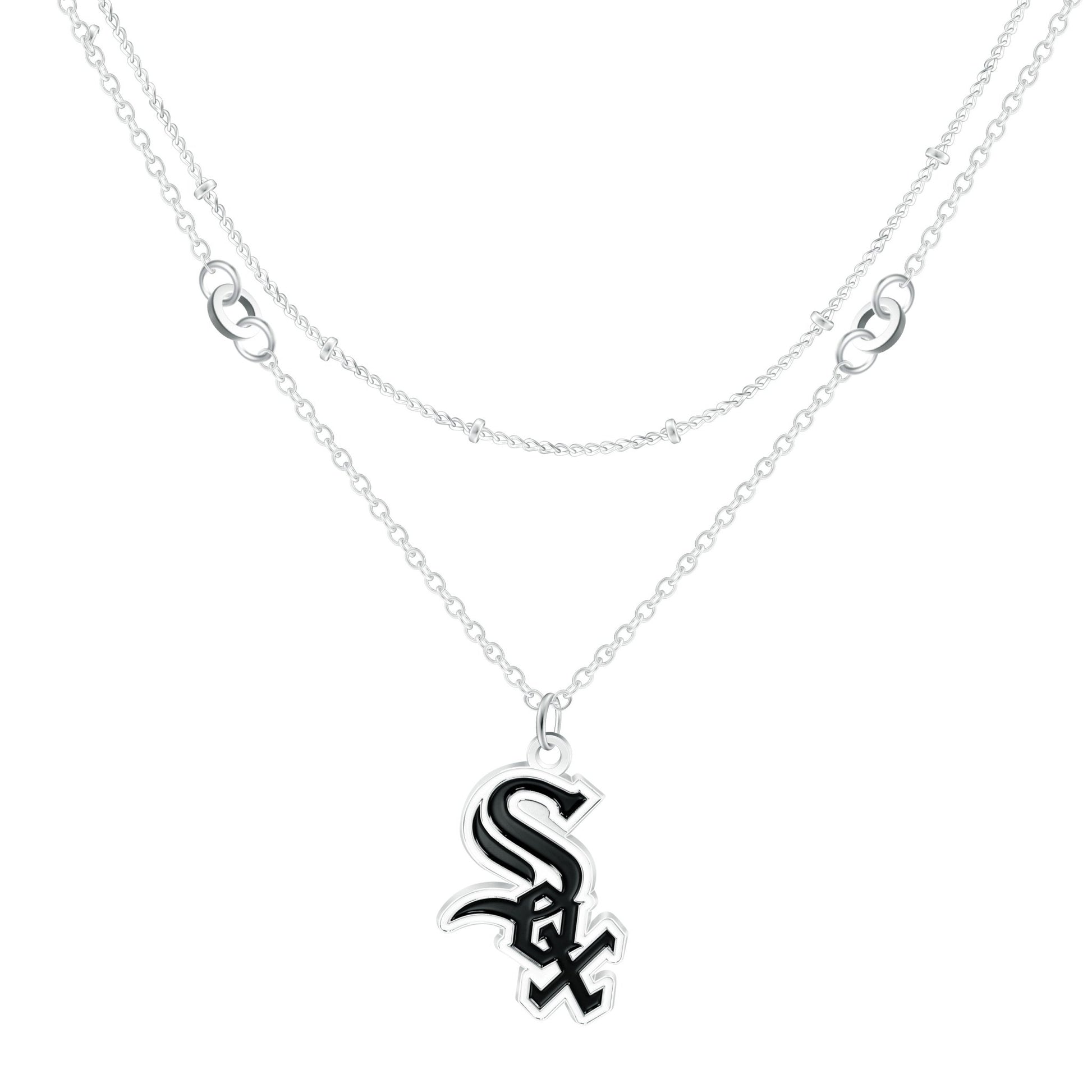 MLB Double Strand Necklace - Gamedays Gear - Chicago White Sox