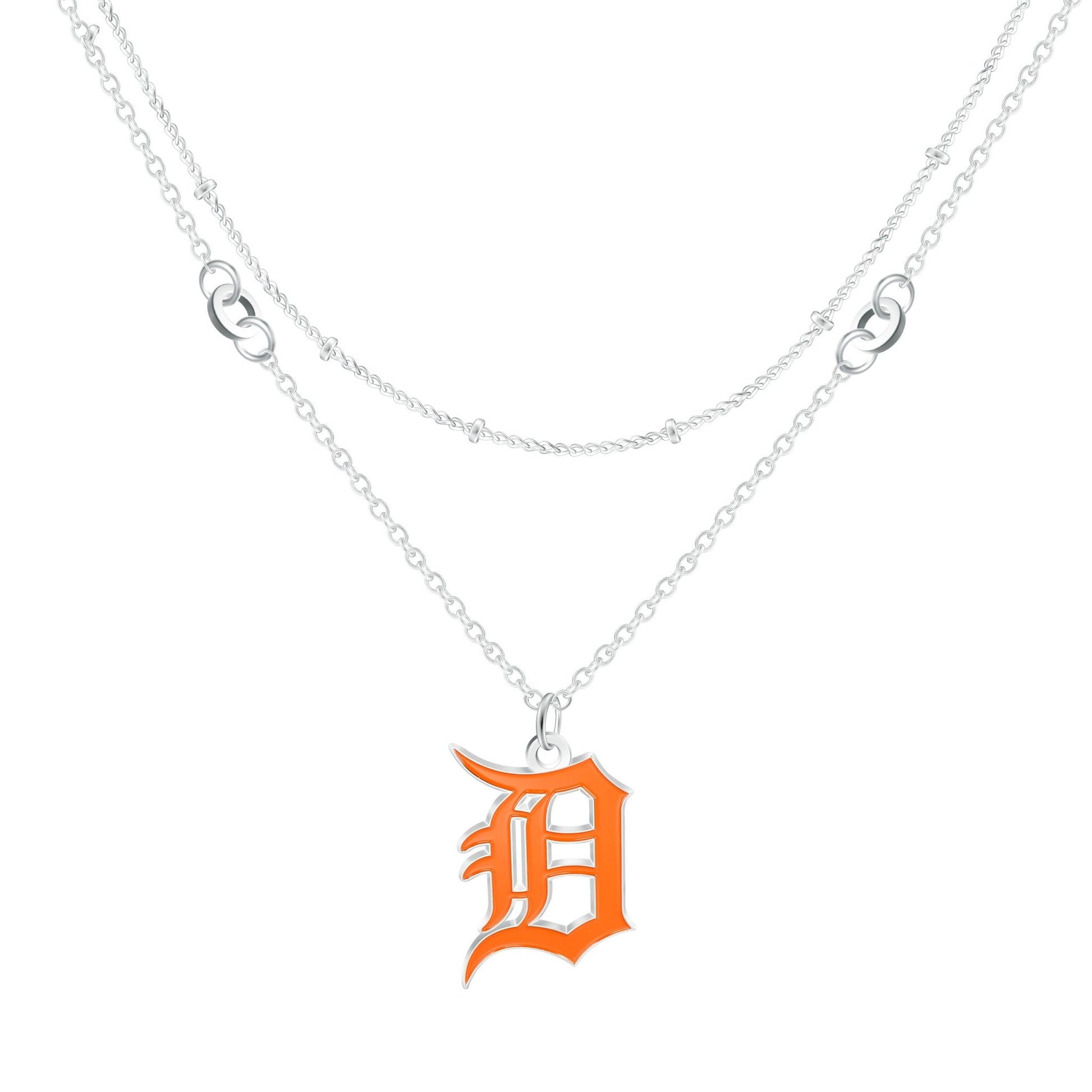 MLB Double Strand Necklace - Gamedays Gear - Detroit Tigers