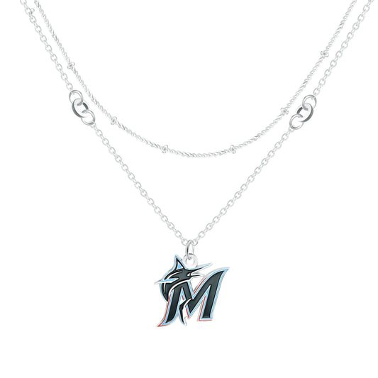 MLB Double Strand Necklace - Gamedays Gear - Los Angeles Dodgers