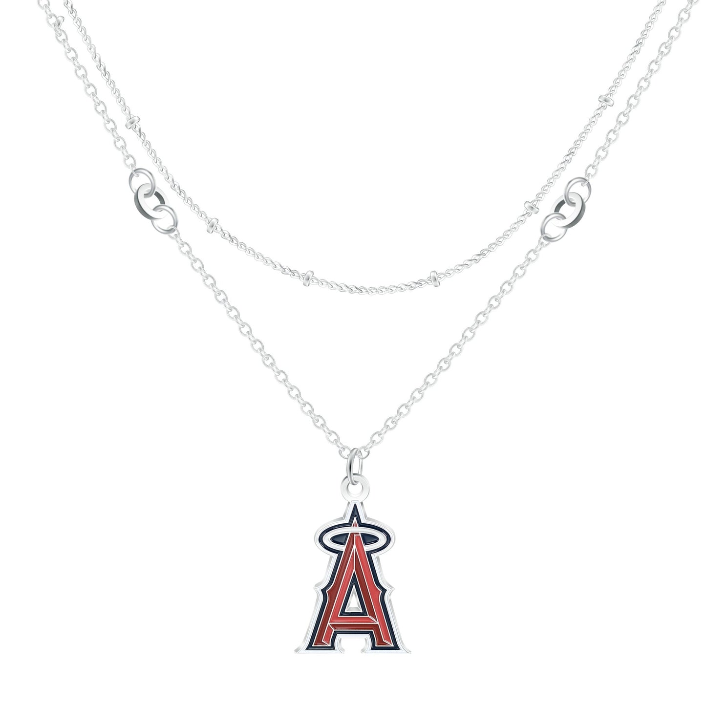 MLB Double Strand Necklace - Gamedays Gear - Los Angeles Angels