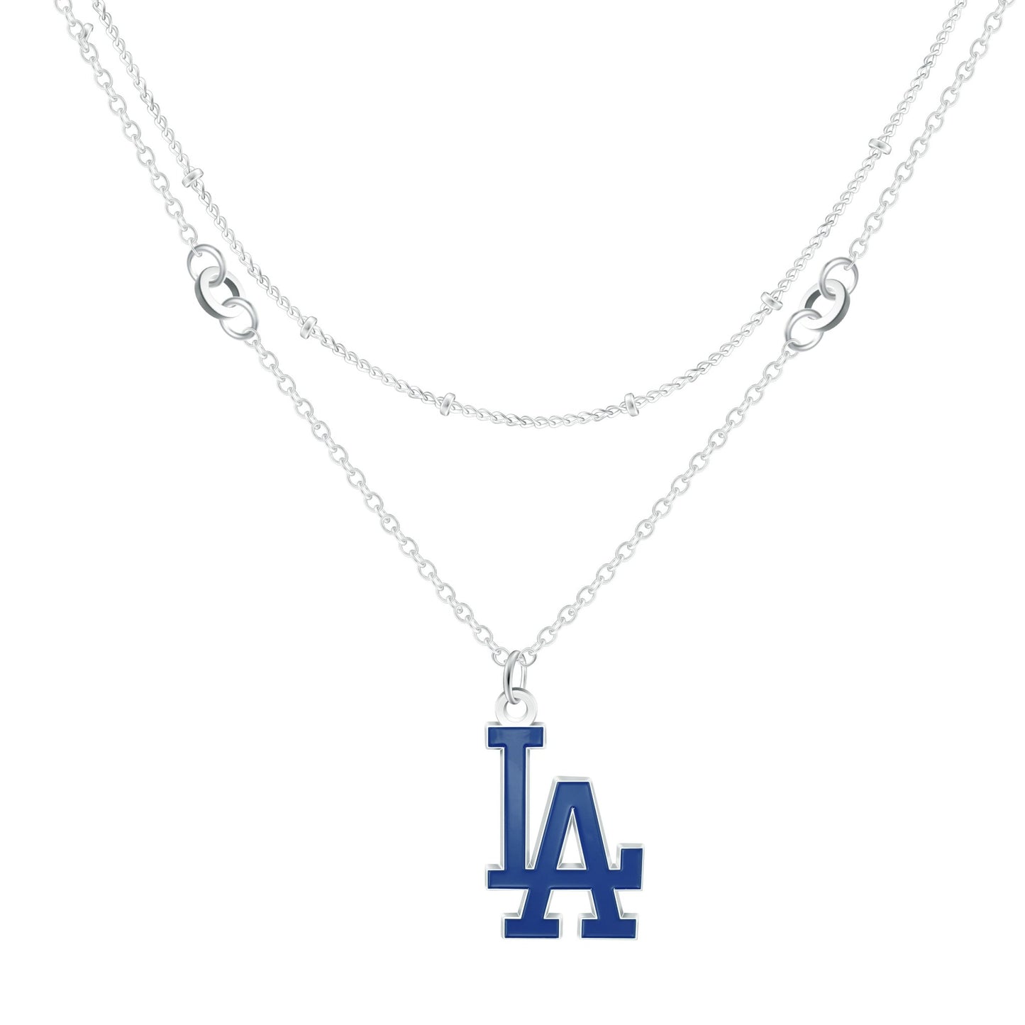 MLB Double Strand Necklace - Gamedays Gear - Los Angeles Dodgers