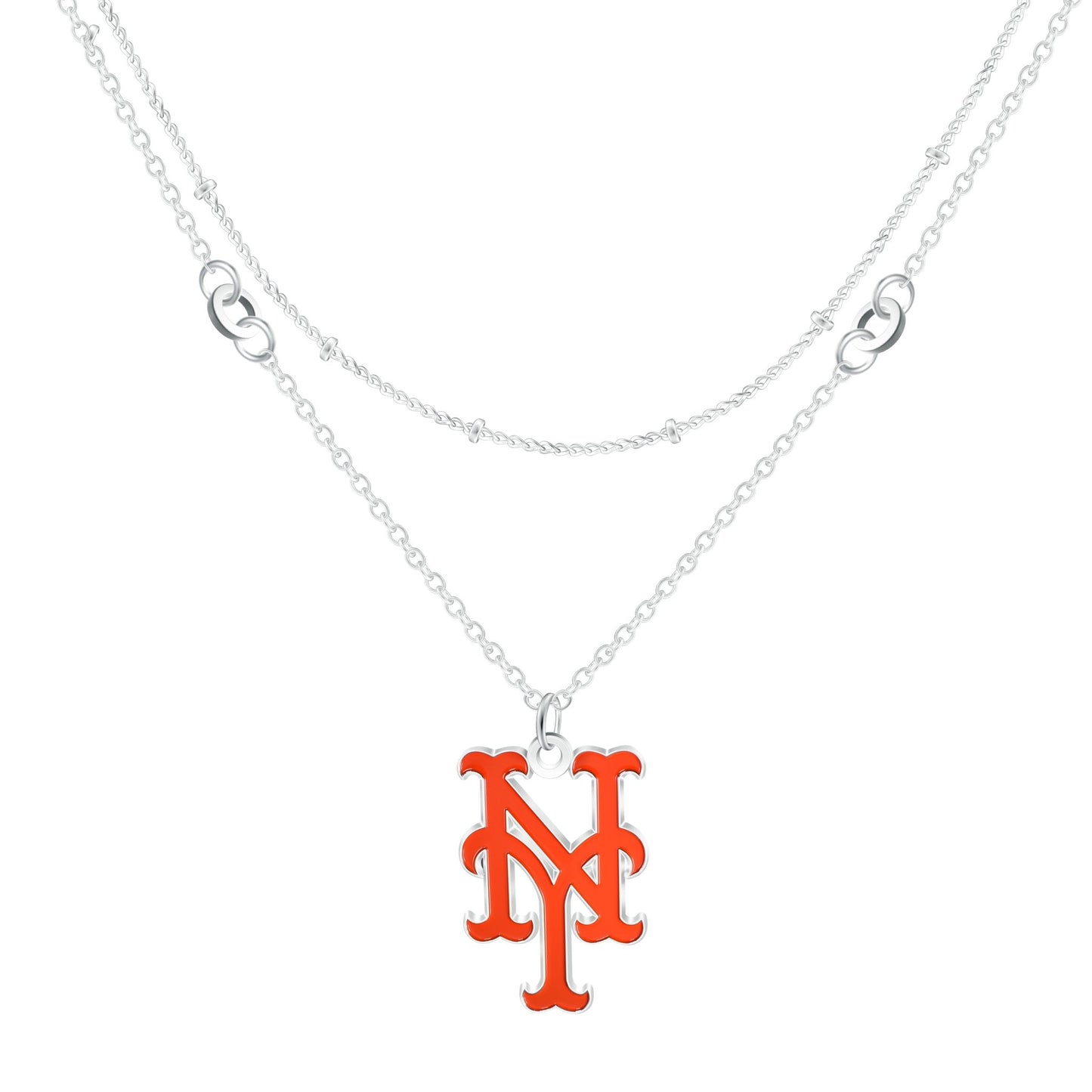 MLB Double Strand Necklace - Gamedays Gear - New York Mets