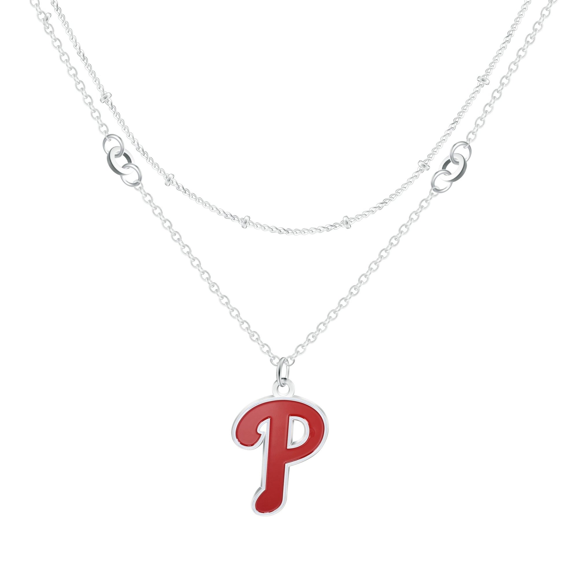 MLB Double Strand Necklace - Gamedays Gear - Philadelphia Phillies