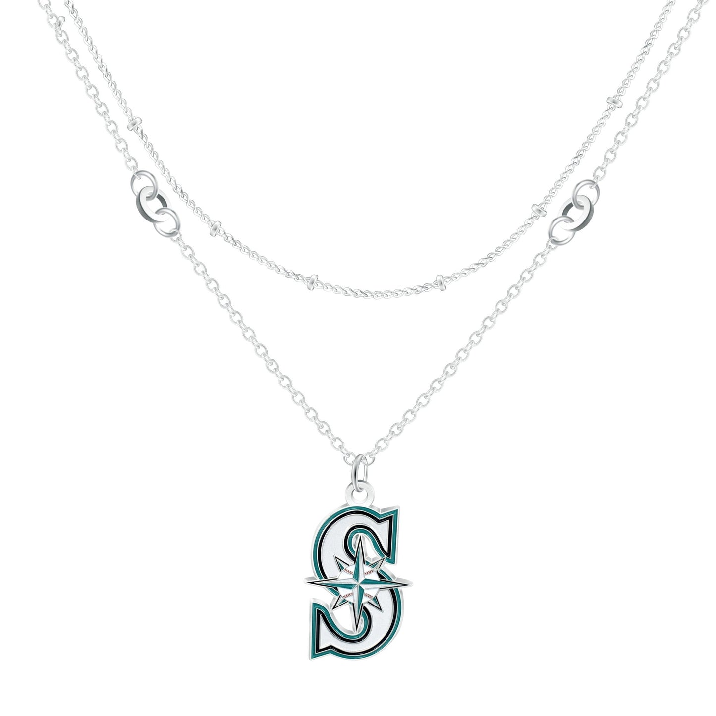 MLB Double Strand Necklace - Gamedays Gear - Seattle Mariners