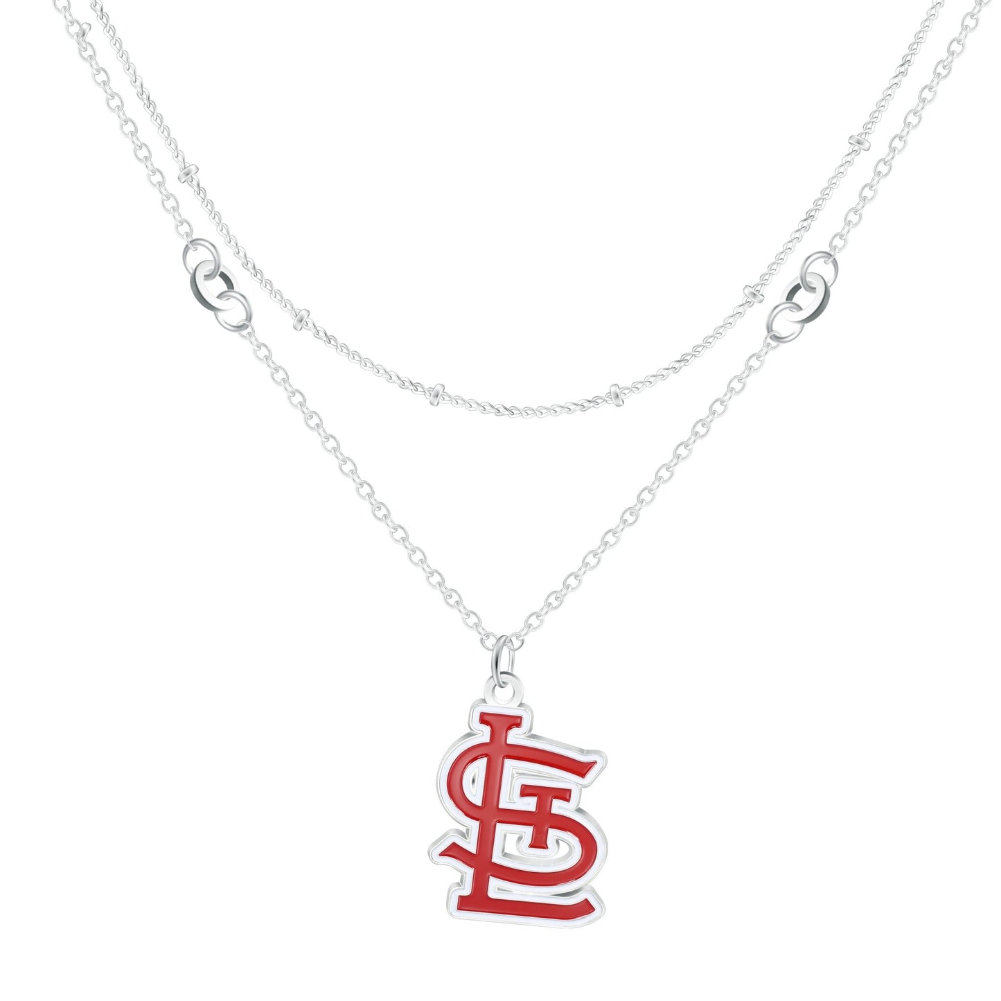 MLB Double Strand Necklace - Gamedays Gear - St. Louis Cardinals