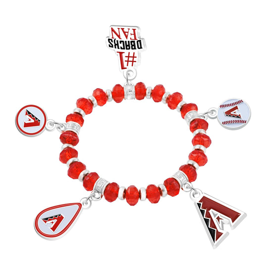 MLB Five Charm Logo Beaded Bracelet - Gamedays Gear - New York Yankees