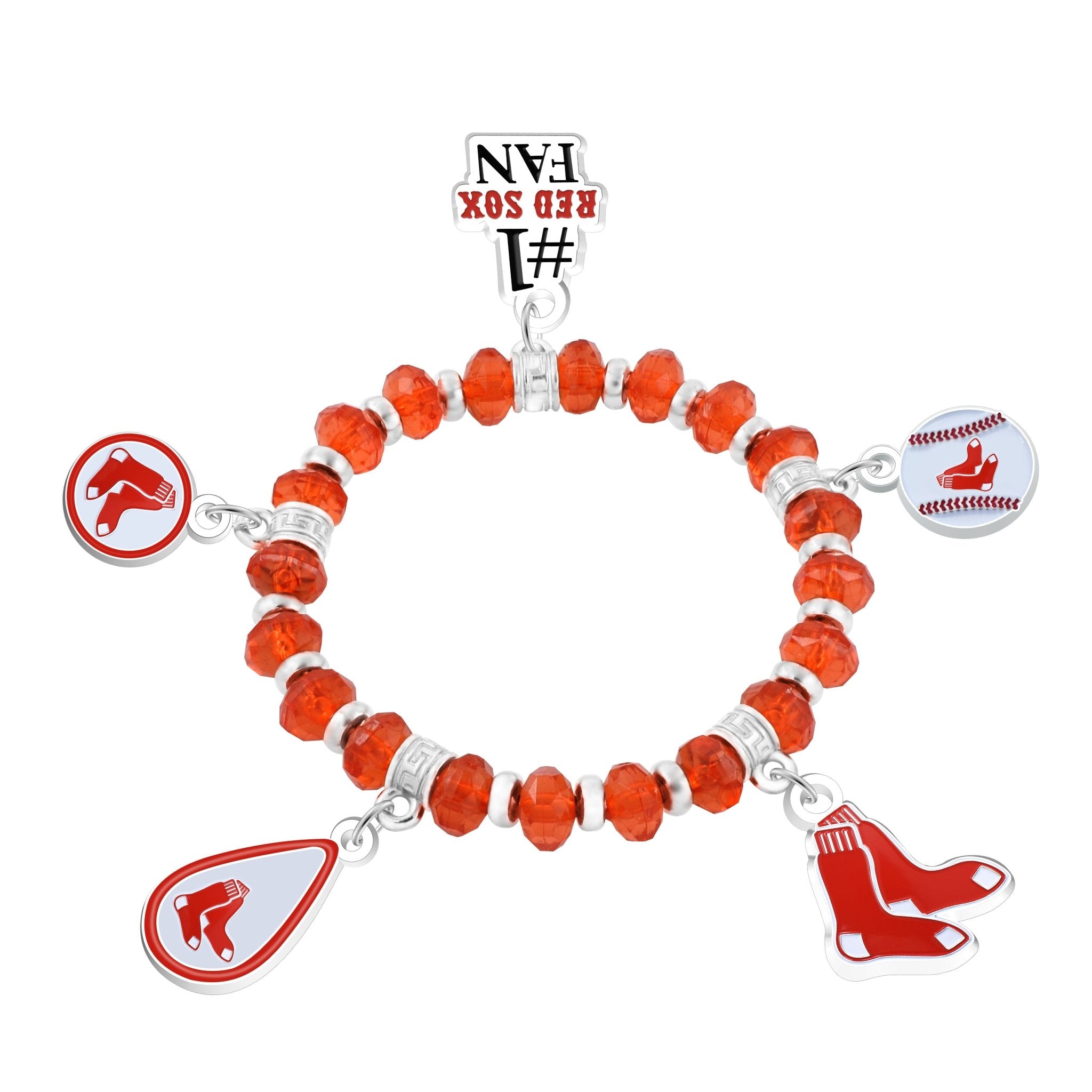 Gamedays Gear MLB Five Charm Logo Beaded Bracelet B022 - 2004
