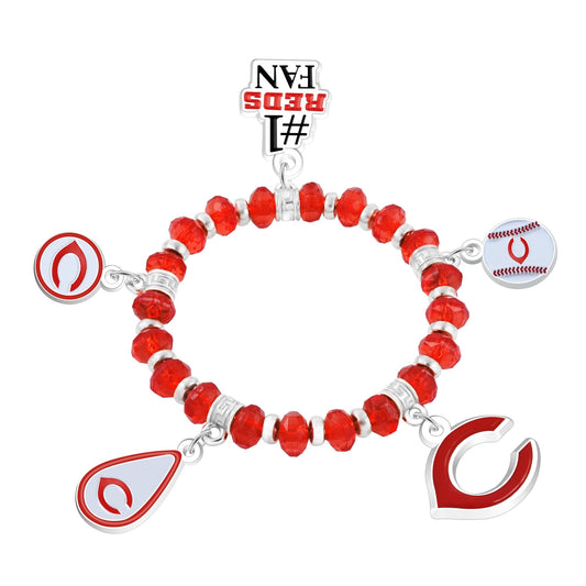 MLB Five Charm Logo Beaded Bracelet - Gamedays Gear - New York Yankees