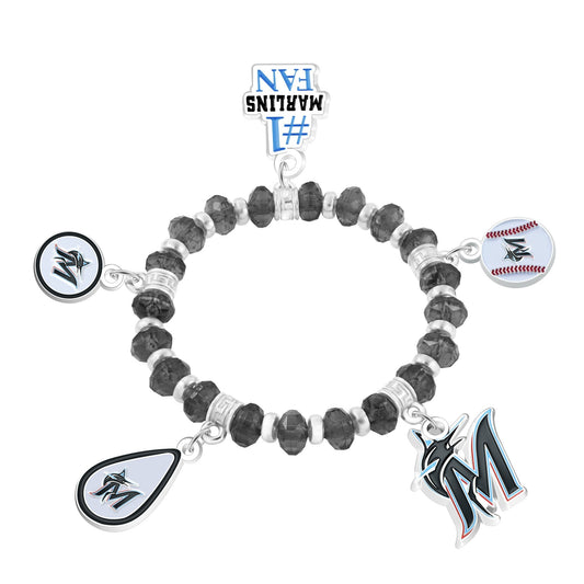 MLB Five Charm Logo Beaded Bracelet - Gamedays Gear - New York Yankees