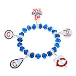 Gamedays Gear MLB Five Charm Logo Beaded Bracelet B022 - 2017