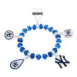 Gamedays Gear MLB Five Charm Logo Beaded Bracelet B022 - 2019