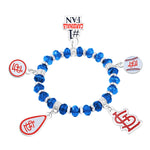 Gamedays Gear MLB Five Charm Logo Beaded Bracelet B022 - 2026
