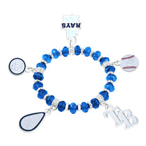 Tampa Bay Rays Five Charm Logo Beaded Bracelet