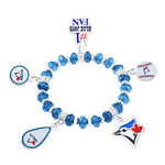 Gamedays Gear MLB Five Charm Logo Beaded Bracelet B022 - 2029