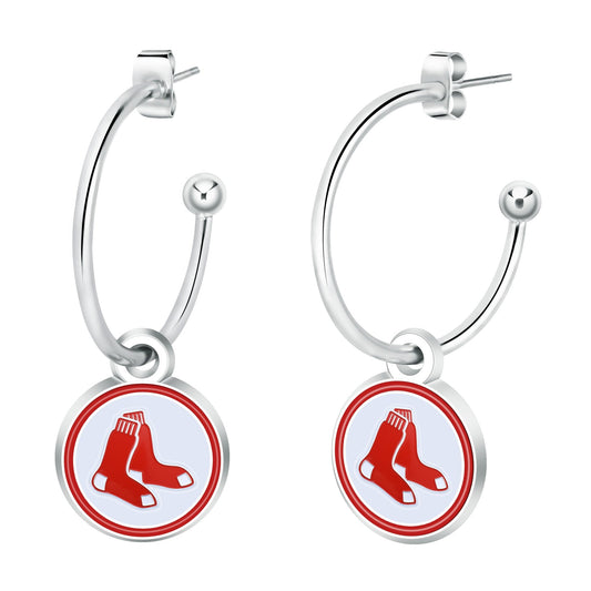 MLB Half Hoop Earrings - Gamedays Gear - Los Angeles Dodgers