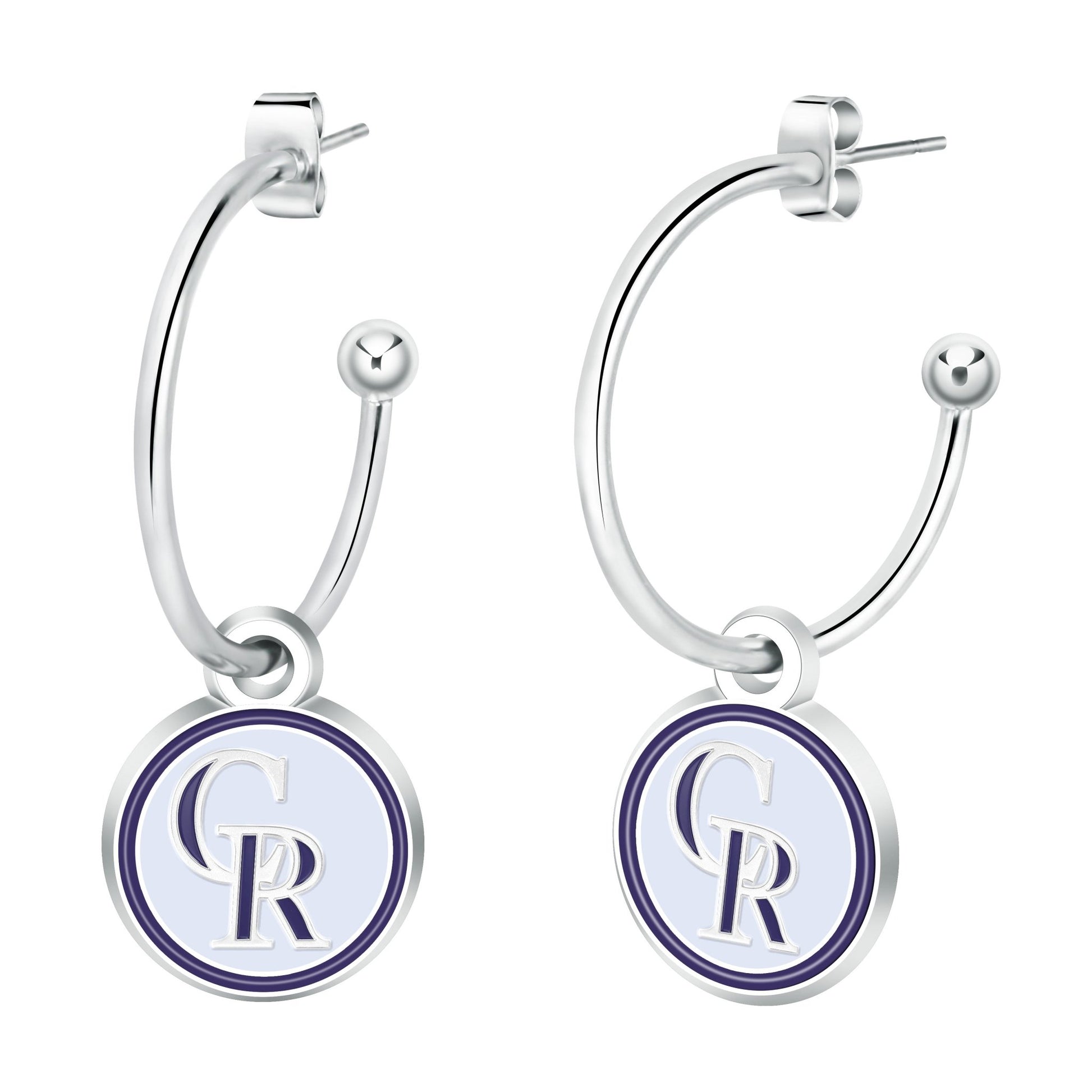 MLB Half Hoop Earrings - Gamedays Gear - Colorado Rockies